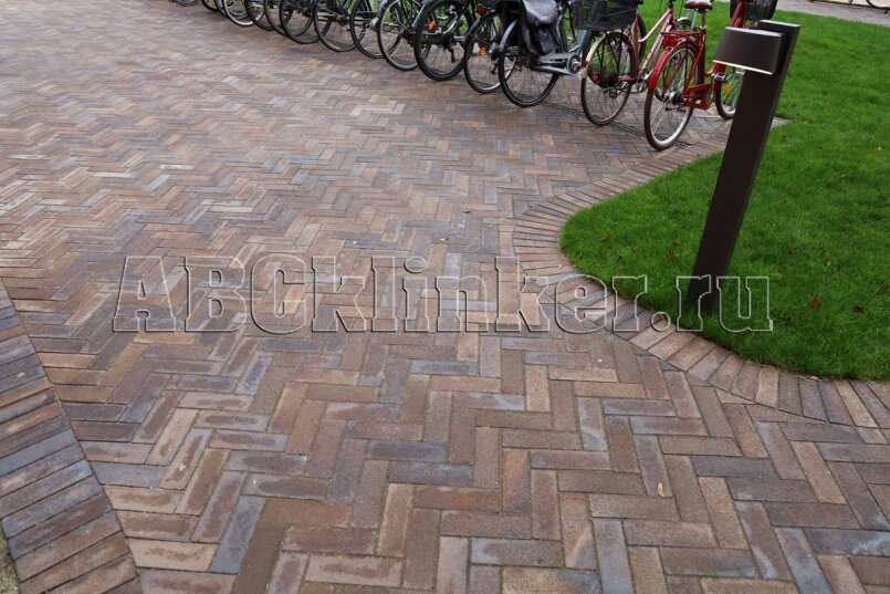 Gotland blau-braun Schmolz 200x100x52 мм, ABC Клинкерная тротуарная плитка ригельная - брусчатка