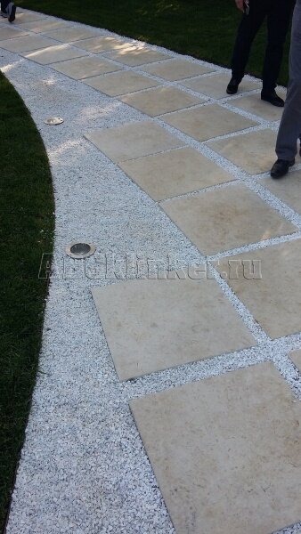 Cliff Bianco Lastra 20mm, 600х600х20мм белая тротуарная плитка крупноформатная, керамогранитная