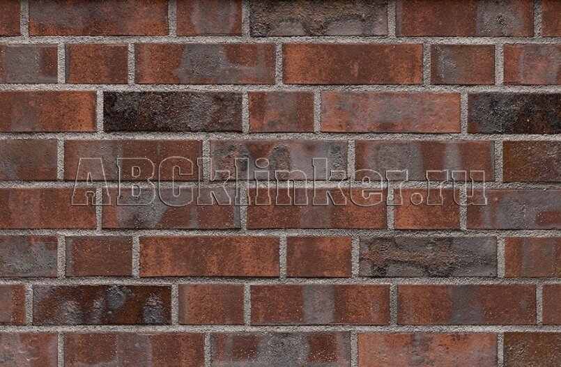 101875 Wittenburg Kohlebrand mit Sinterschmolz glatt, NF 240x55x71 мм, ABC кирпич клинкерный облицовочный