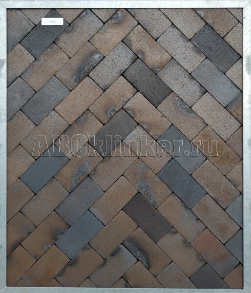 Gotland blau-braun Schmolz 200x100x52 мм, ABC Клинкерная тротуарная плитка ригельная - брусчатка