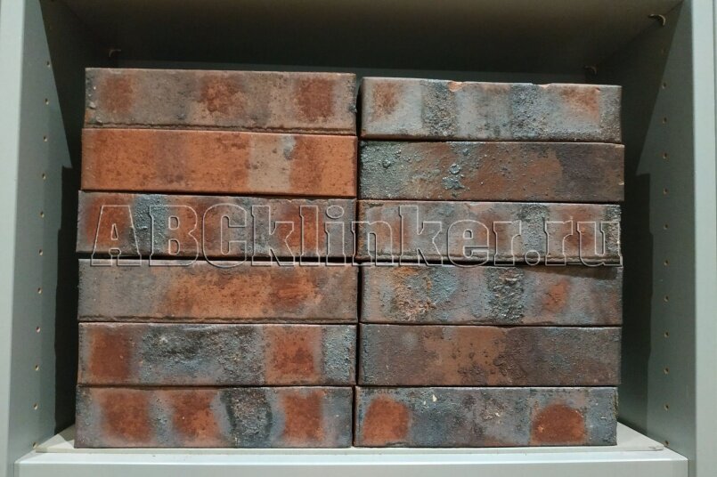 101875 Wittenburg Kohlebrand mit Sinterschmolz glatt, NF 240x55x71 мм, ABC кирпич клинкерный облицовочный