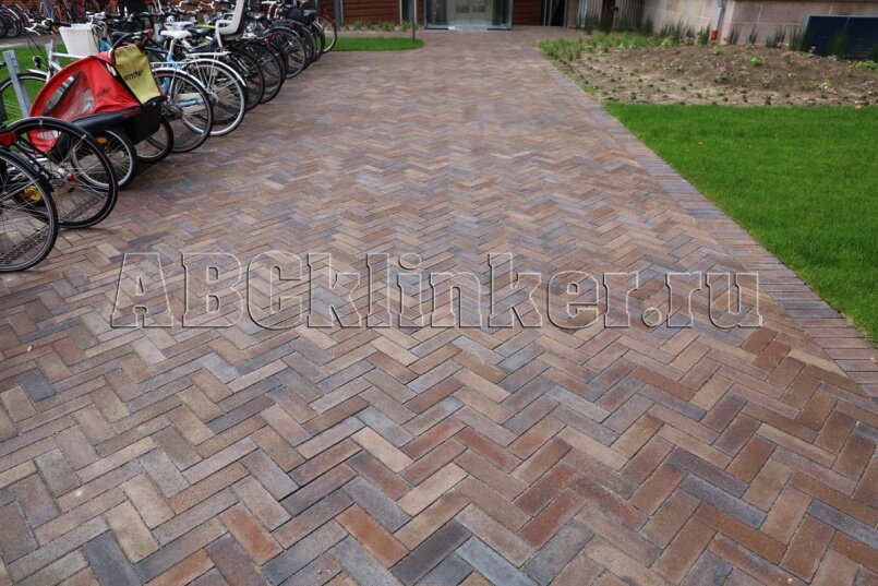 Gotland blau-braun Schmolz 200x100x52 мм, ABC Клинкерная тротуарная плитка ригельная - брусчатка