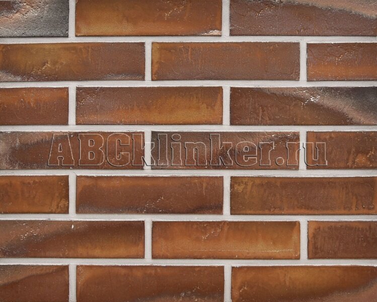 Buxtehude Schieferstruktur D 240x71x14 мм медь коричневая ABC Клинкерная плитка с затиркой шва, с пропилом для Вентилируемого Фасада