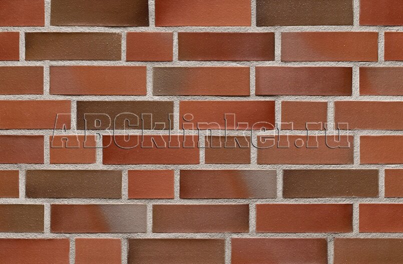 204754 Bremen rot eisen bunt glatt 4754 NF 240x115x71 мм, ABC кирпич клинкерный облицовочный